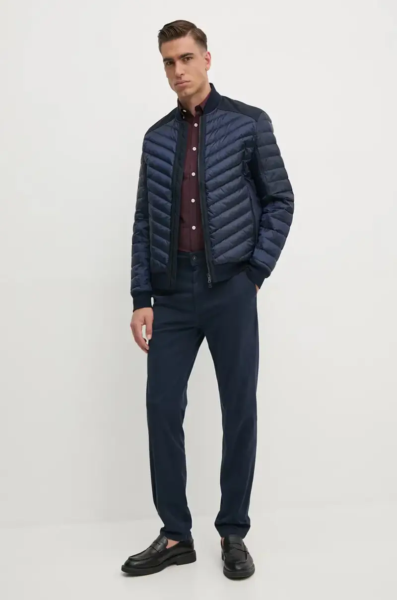 Boss Orange pantaloni Chino_tapered Blu navy