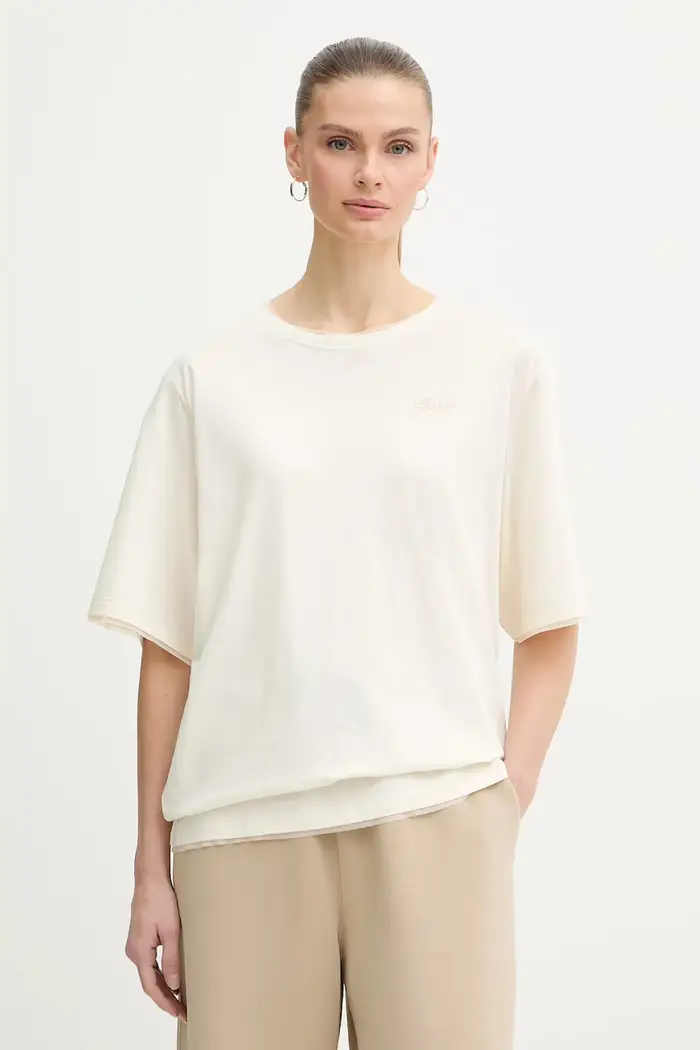 Boss Orange t-shirt in cotone C Epliete Beige