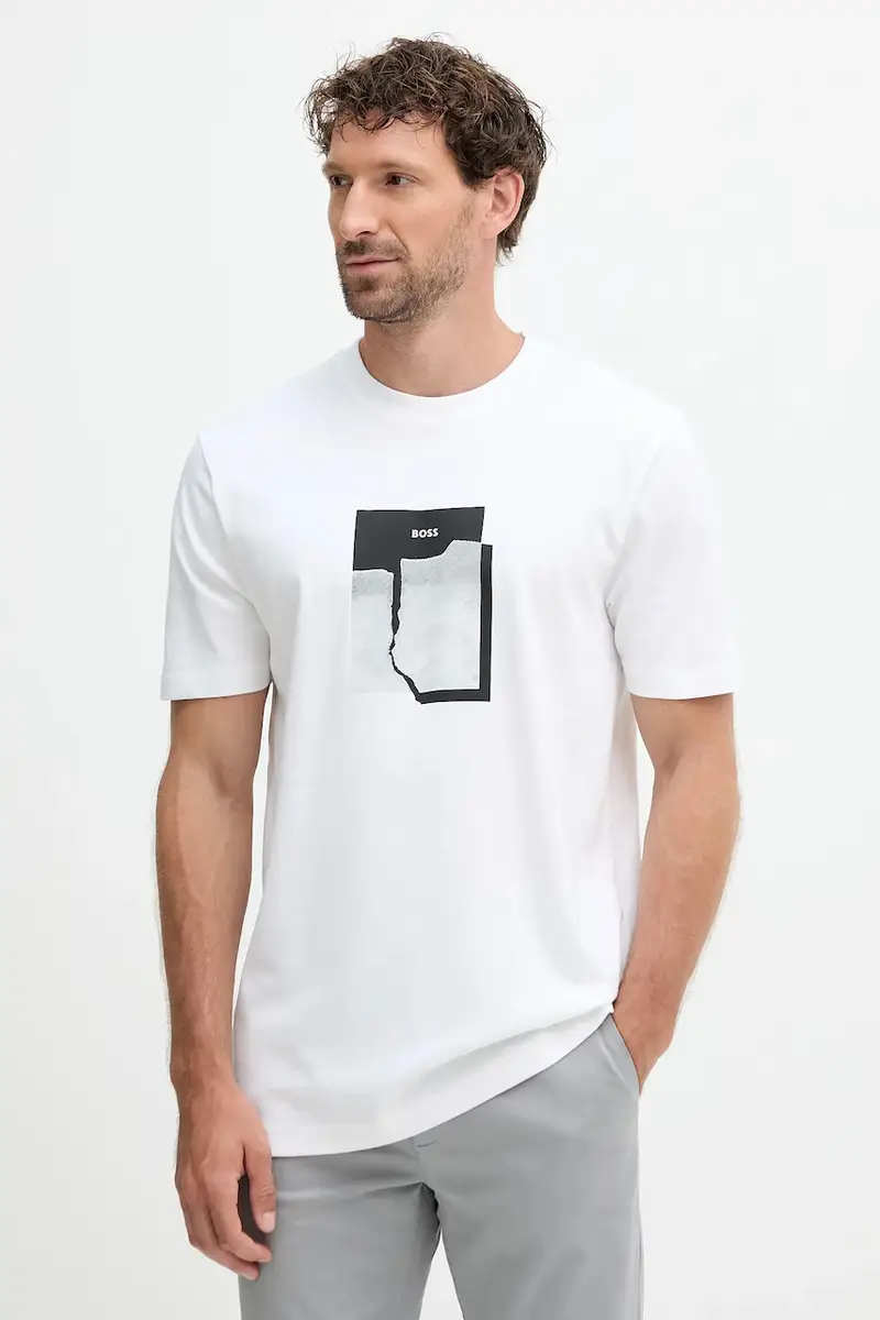 Boss Orange T-shirt Uomo Beige 3423487