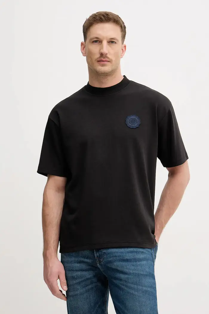 Boss Orange t-shirt Te_Varsity Nero