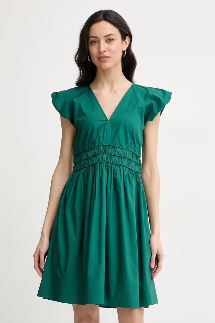 Boss Orange vestito d estate in cotone C Darico Verde