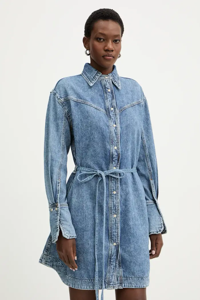 Boss Orange vestito di jeans C SHIRTDRESS Blu