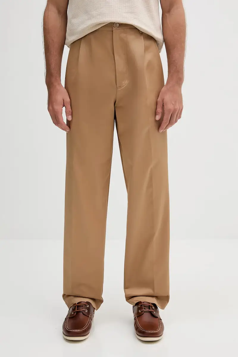 Boss pantaloni in cotone uomo colore verde 50546924