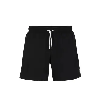 BOSS per uomo 50491594 Costume da bagno iconico nero, Beachwear, Polister riciclato, Sostenibile