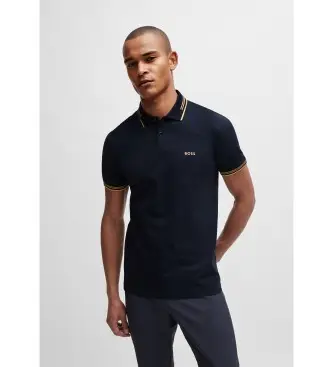 per uomo 50506193 Polo blu scuro Paul (3XL), Casual, Cotone, Manica corta, Navy