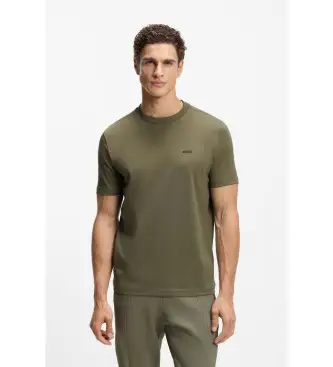 BOSS per uomo 50506373 Maglietta Clean verde, Casual, Cotone, Manica corta