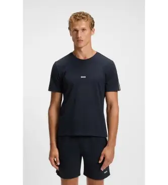 BOSS per uomo 50545930 Maglietta Unique blu marino, Casual, Cotone, Manica corta, Navy