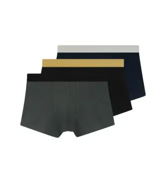 per uomo 50546808 Set di 3 boxer di cotone neri, blu e verdi (XL), Nero, Homewear, Verde