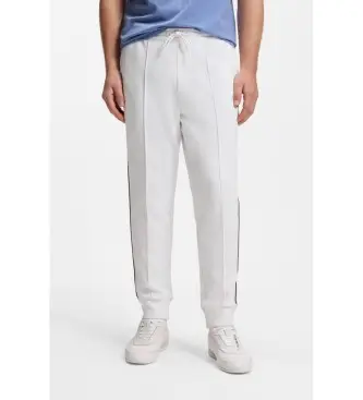 per uomo 50553574 Pantaloni a gamba dritta con finiture bianche (3XL), Bianco, Casual, Cotone