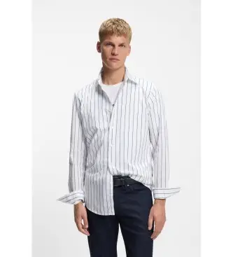 per uomo 50553704 Camicia bianca a vestibilità regolare (XXL), Bianco, Casual, Cotone, Manica lunga