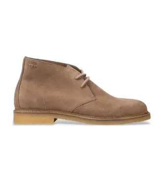 BOSS per uomo 50557714 Stivaletti in Pelle Ibridi Tela beige, Basso, Camoscio, Stringhe, Casual