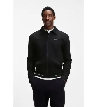 per uomo 50558579 Felpa in cotone con logo ricamato in nero (S), Casual