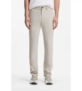 per uomo 50559149 Pantaloni chino beige slim fit (35/34), Casual, Cotone, Classico Grigio