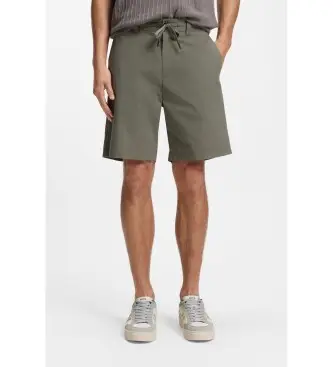 per uomo 50559398 Pantaloncini chino verdi a gamba dritta (38), Casual, Verde, Cotone Grigio