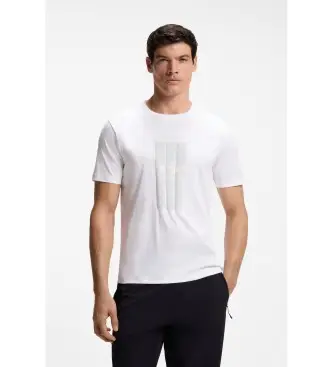 per uomo 50559811 T-shirt bianca riflettente in cotone mercerizzato (XXL), Bianco, Casual, Manica corta