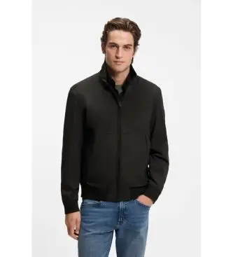 BOSS per uomo 50560986 Giacca Softshell nero, Casual, Sintetico