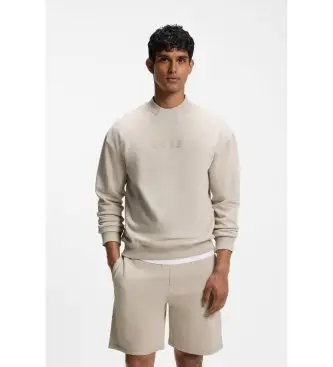 BOSS per uomo 50561510 Felpa Fashion beige, Casual, Cotone Grigio