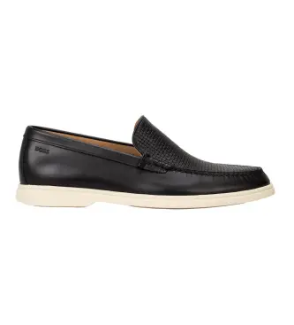 BOSS per uomo 50563129 Mocassini in pelle Sienne Loaf nero, Basso, Nessuno, Casual