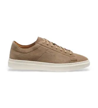 per uomo 50563162 Sneakers beige con logo in rilievo (46), Basso, Stringhe, Casual