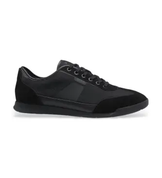 per uomo 50563824 Scarpe da ginnastica nere con suola scanalata (46), Nero, Basso, Stringhe, Casual