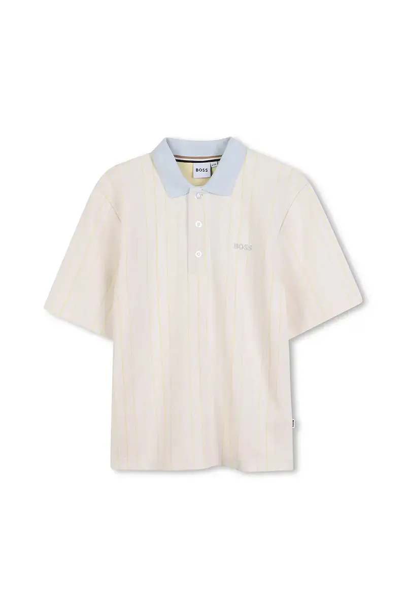 Boss polo bambino colore bianco J52336