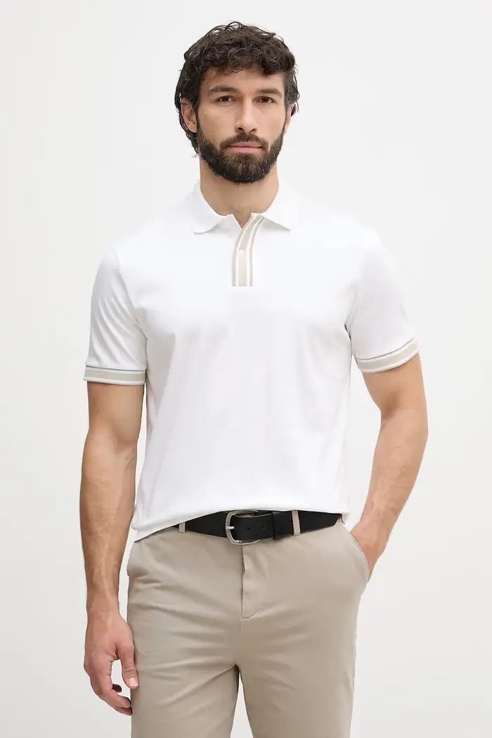 Boss polo da uomo in cotone Parlay 238 Beige