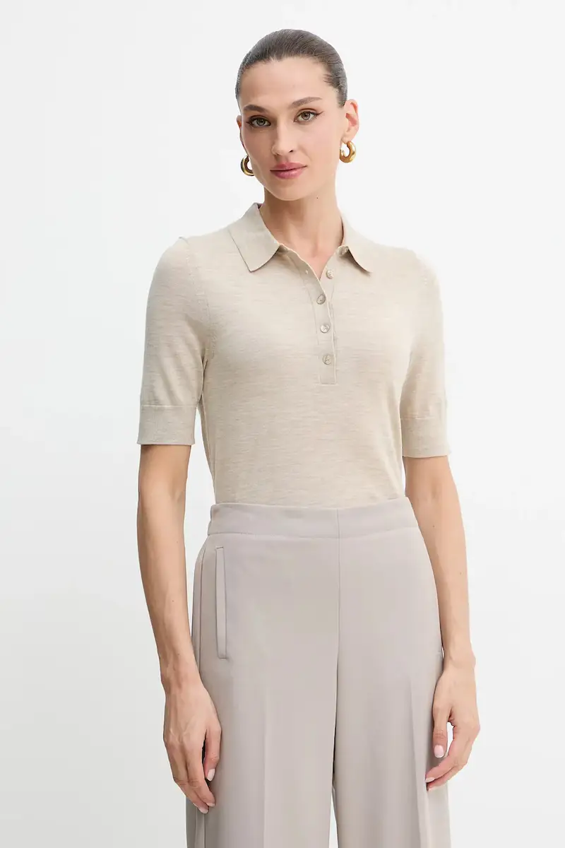Boss Polo Donna Beige 3123613