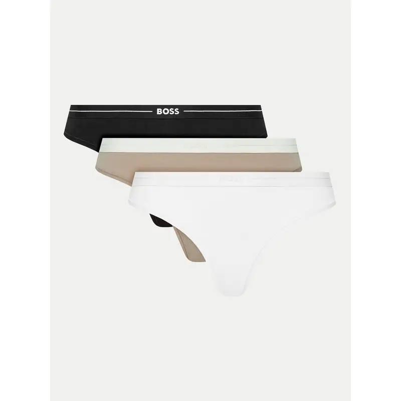 BOSS Set di 3 perizomi 50510030 Nero