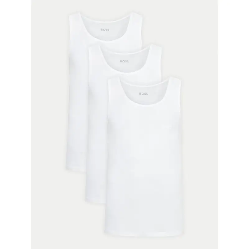 BOSS Set di canotte 50542132 Bianco Regular Fit