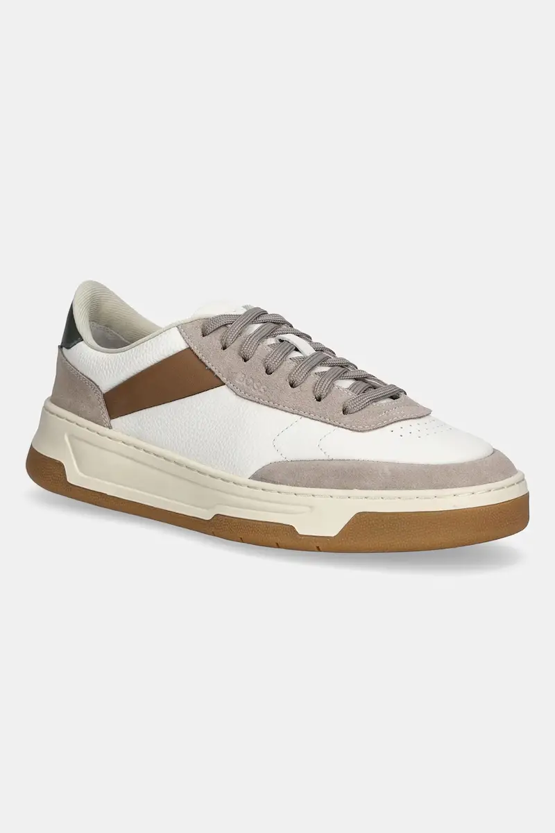 Boss sneakers in pelle Baltimore uomo colore beige 50548705