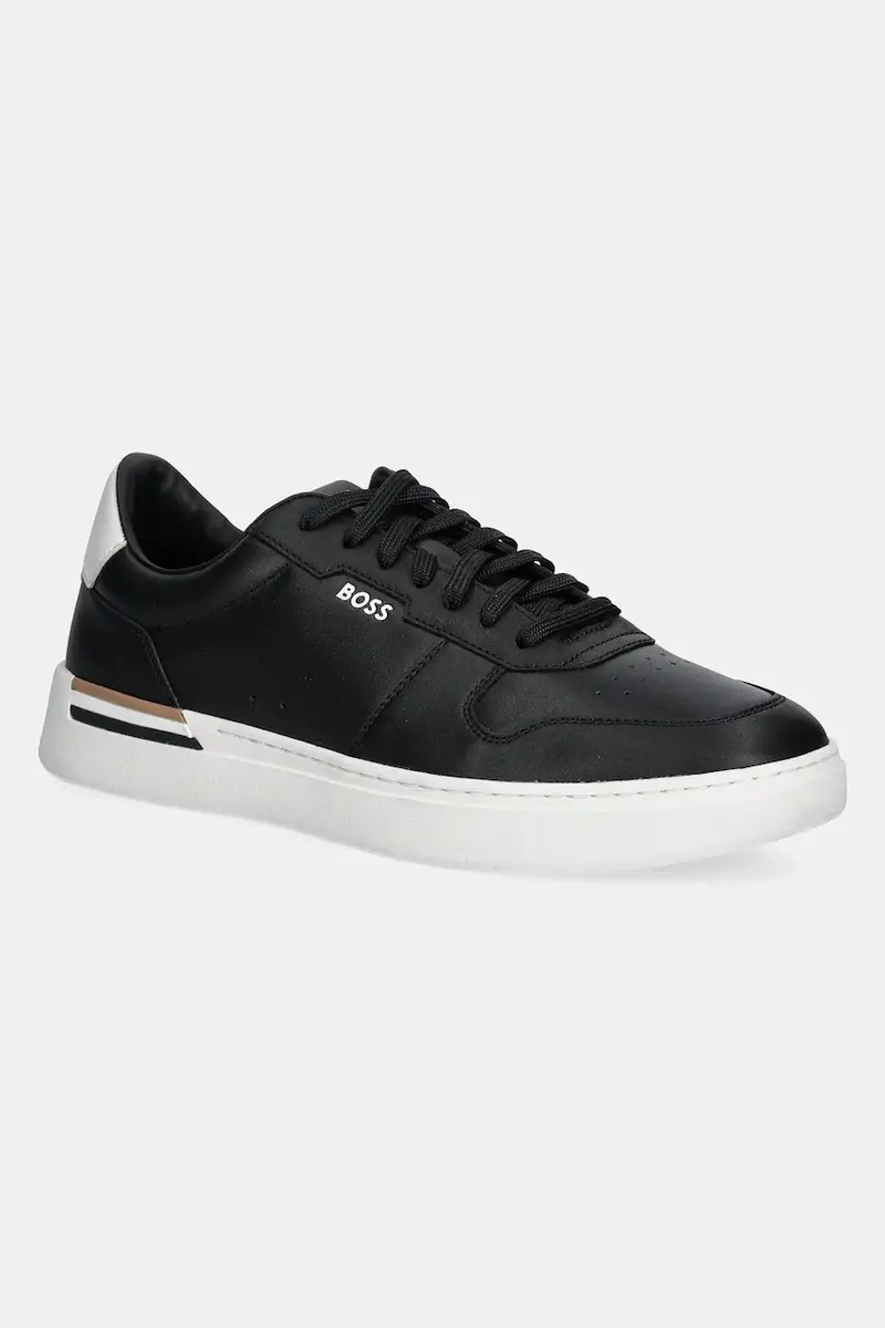 Boss sneakers in pelle Clint colore nero 50542538