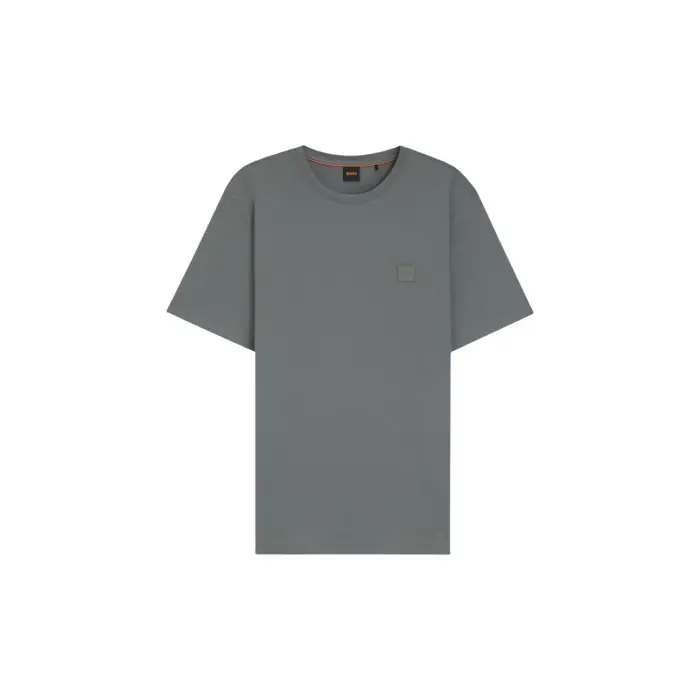 T-Shirt Maniche Corte Uomo Verde Ricamo