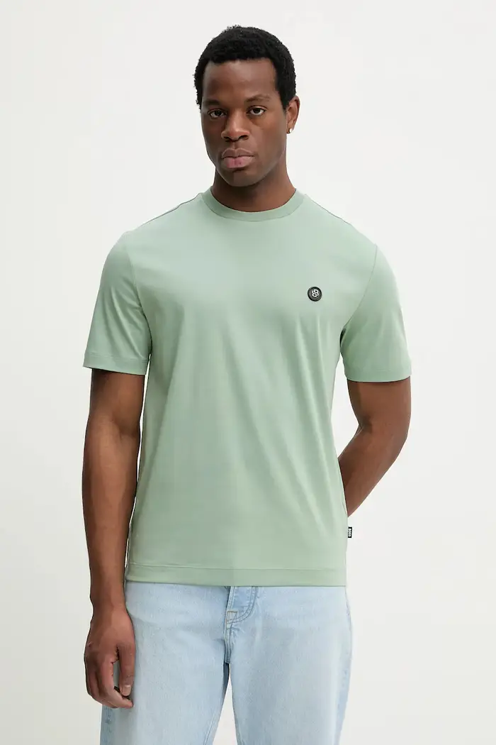 t-shirt da uomo in cotone C-Taut 01 Verde