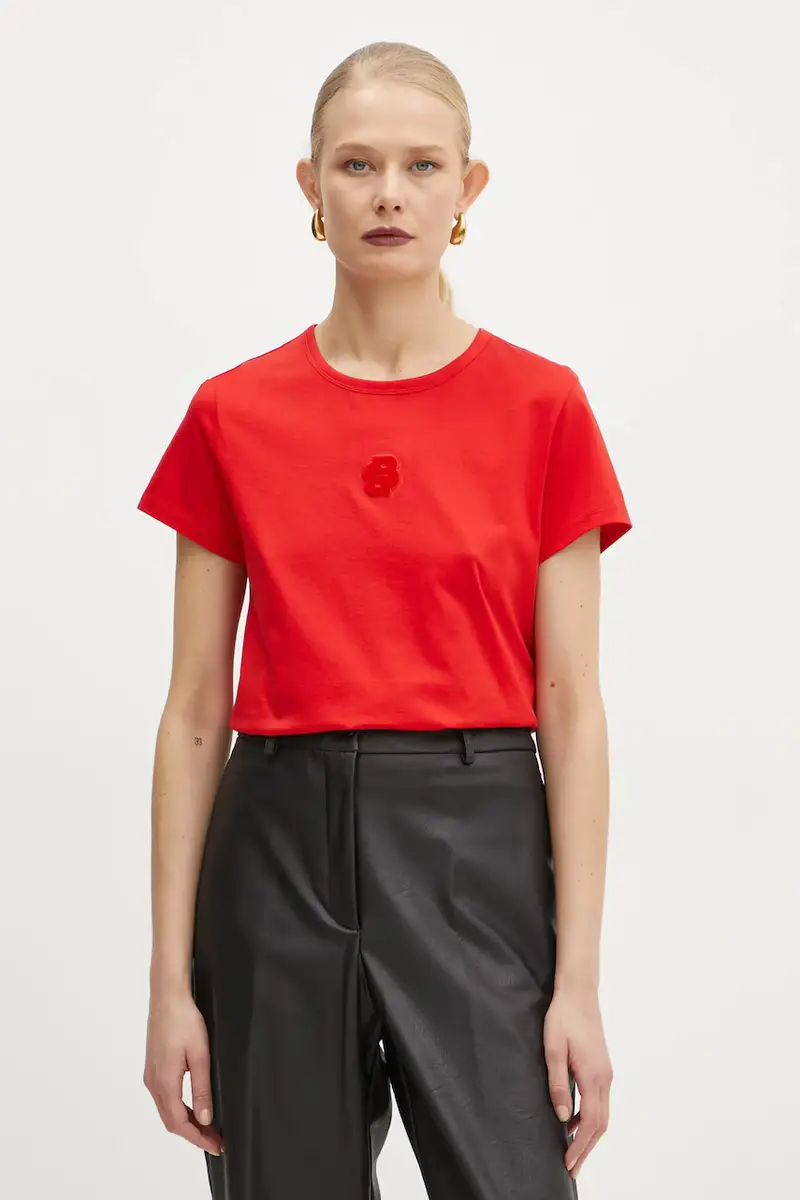 Boss T-shirt Donna Rosso 3348409