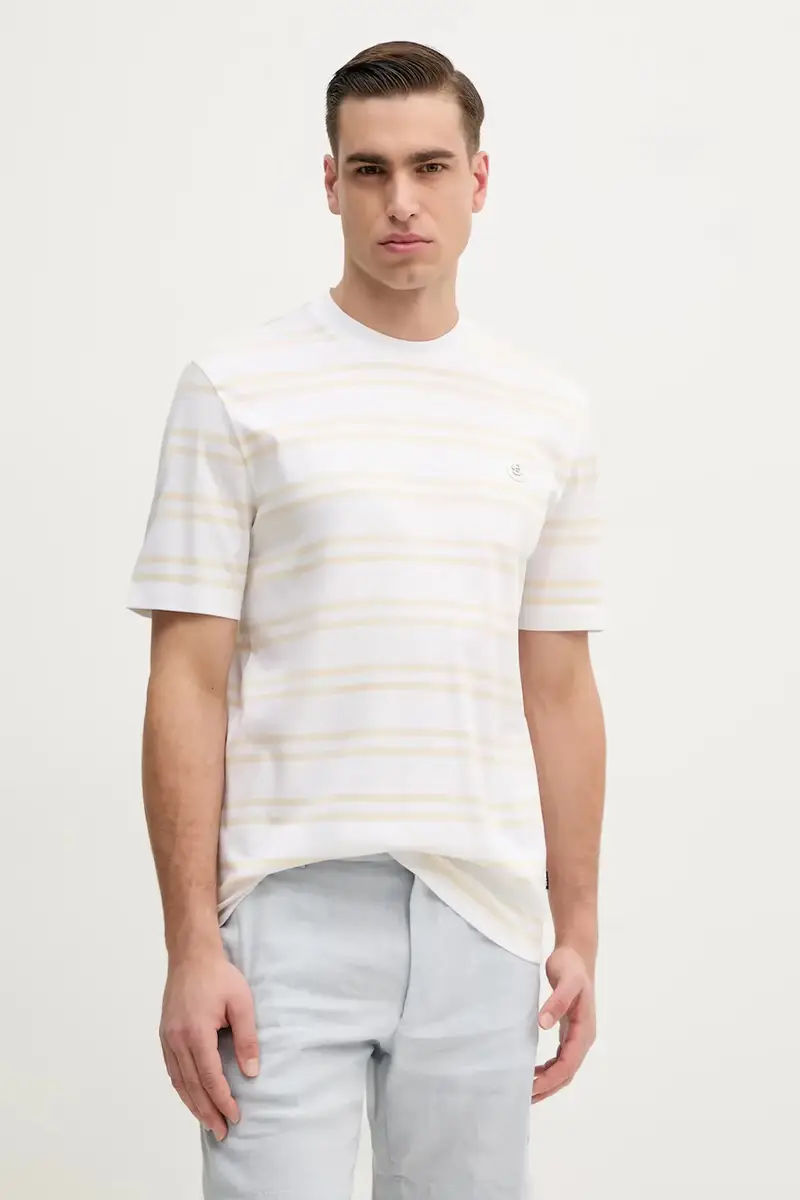 Boss T-shirt Uomo Beige 3300617