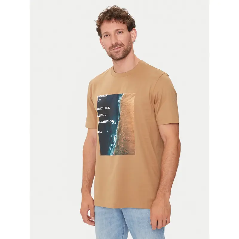 Boss T-shirt Beige 3468041