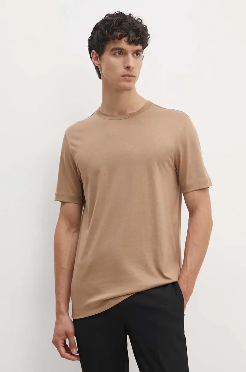 Boss T-shirt Uomo Beige 3764688