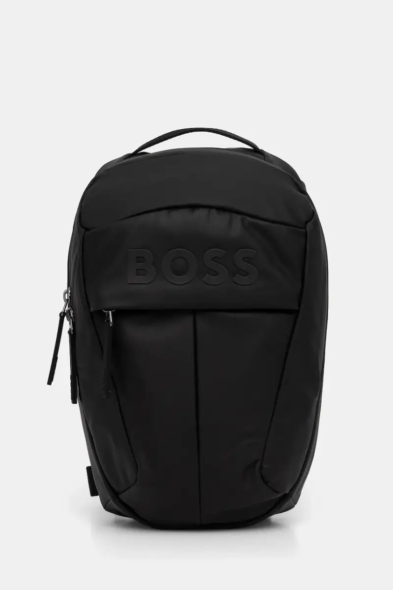 Boss zaino uomo colore nero con applicazione 50548087