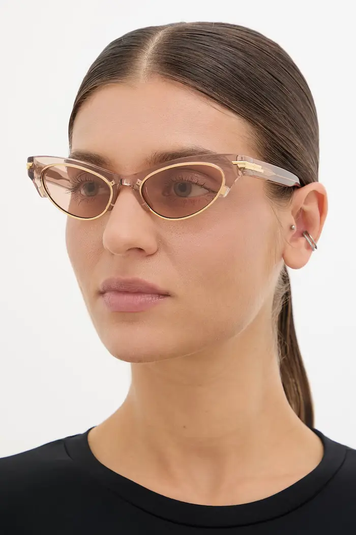 Bottega Veneta occhiali da sole da donna Beige