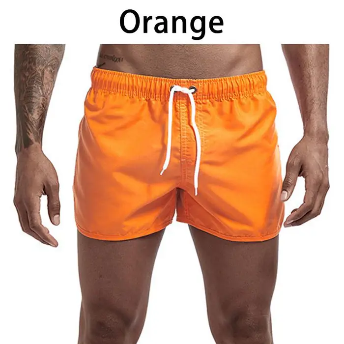 Pantaloncini ad asciugatura rapida 13 colori Pantaloncini sportivi da corsa Pantaloncini da uomo Pantaloncini da spiaggia estivi Pantaloncini da boxer 2XL arancione