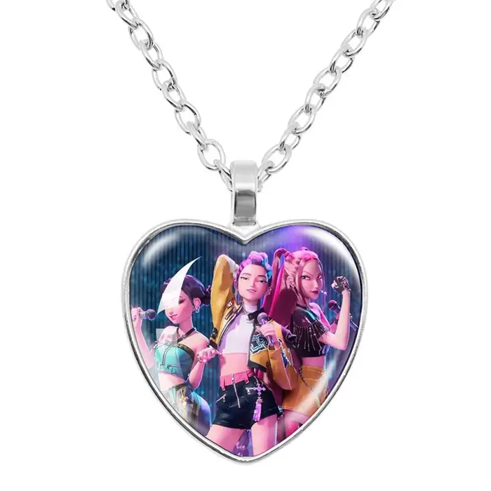 BPZMD K-Pop Demon Hunters Bambini Anime Carino Collana Gioielli Moda Bambini Accessori Ciondolo Charms Ragazza Collane Cartone Animato