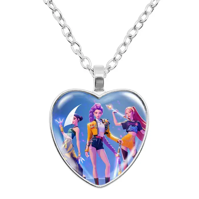 BPZMD K-Pop Demon Hunters Bambini Anime Carino Collana Gioielli Moda Bambini Accessori Ciondolo Charms Ragazza Collane Cartone Animato