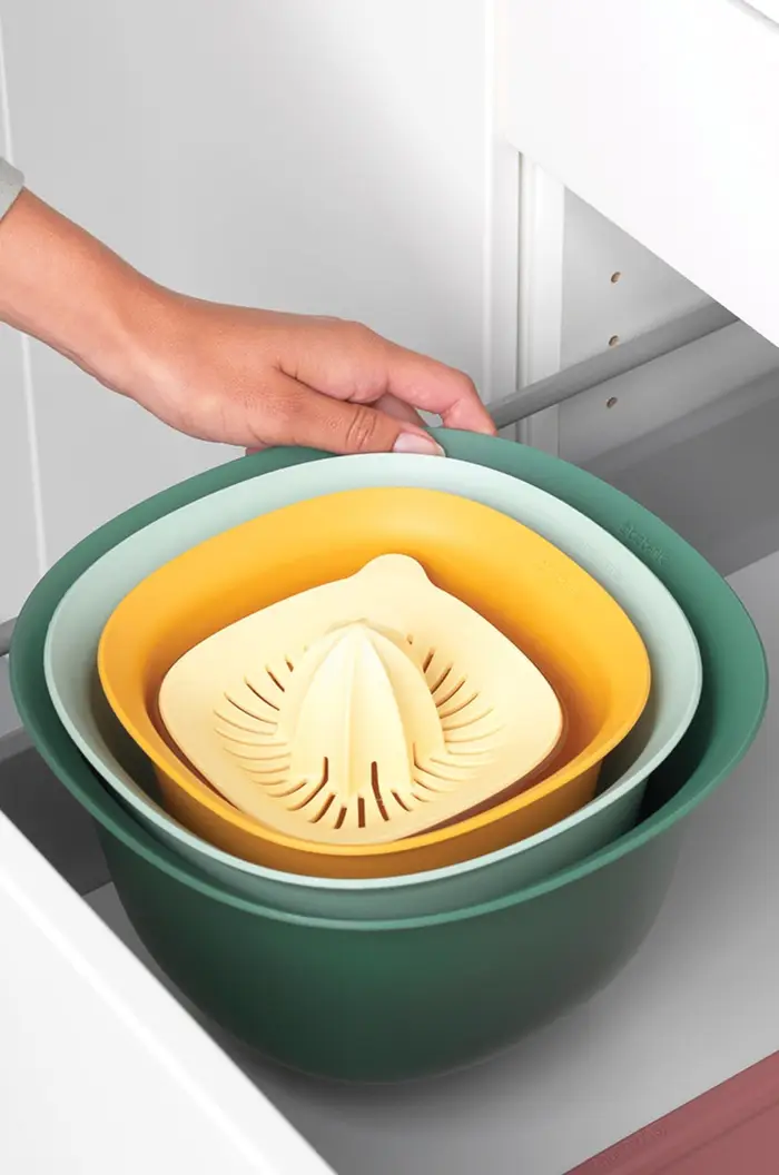 set ciotole con colino e spremiagrumi Multicolore miniatura 3