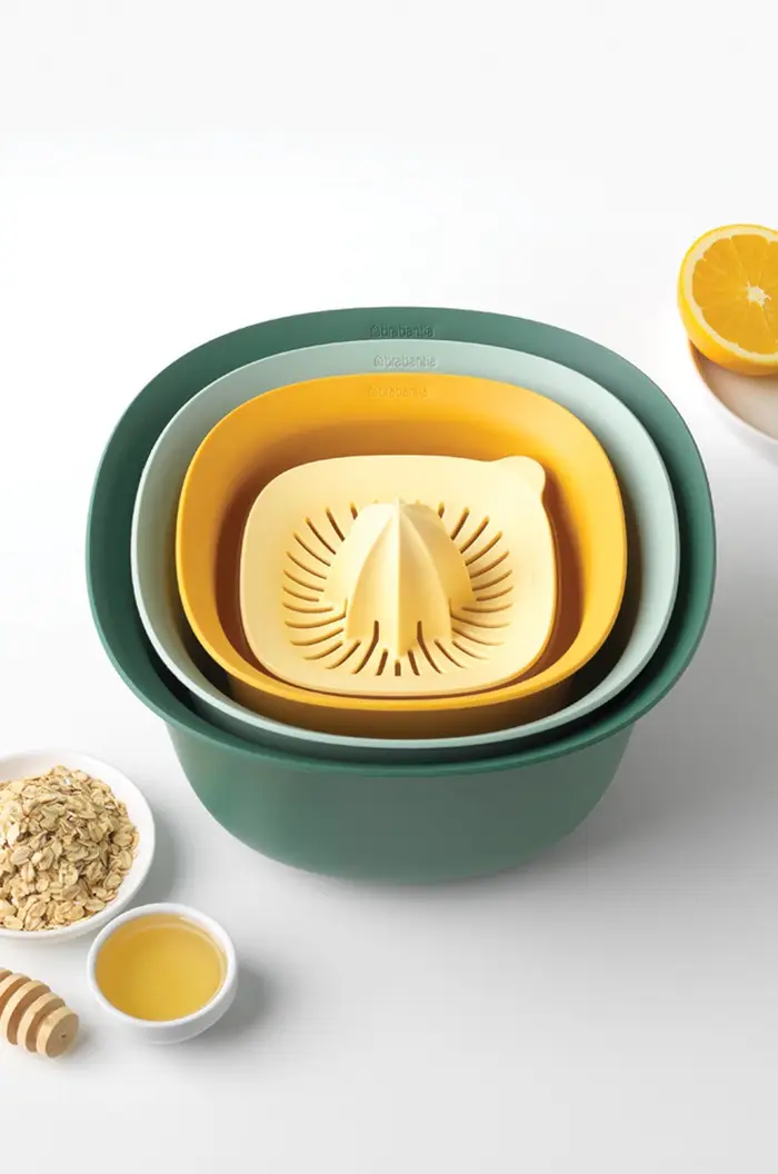 set ciotole con colino e spremiagrumi Multicolore miniatura 4