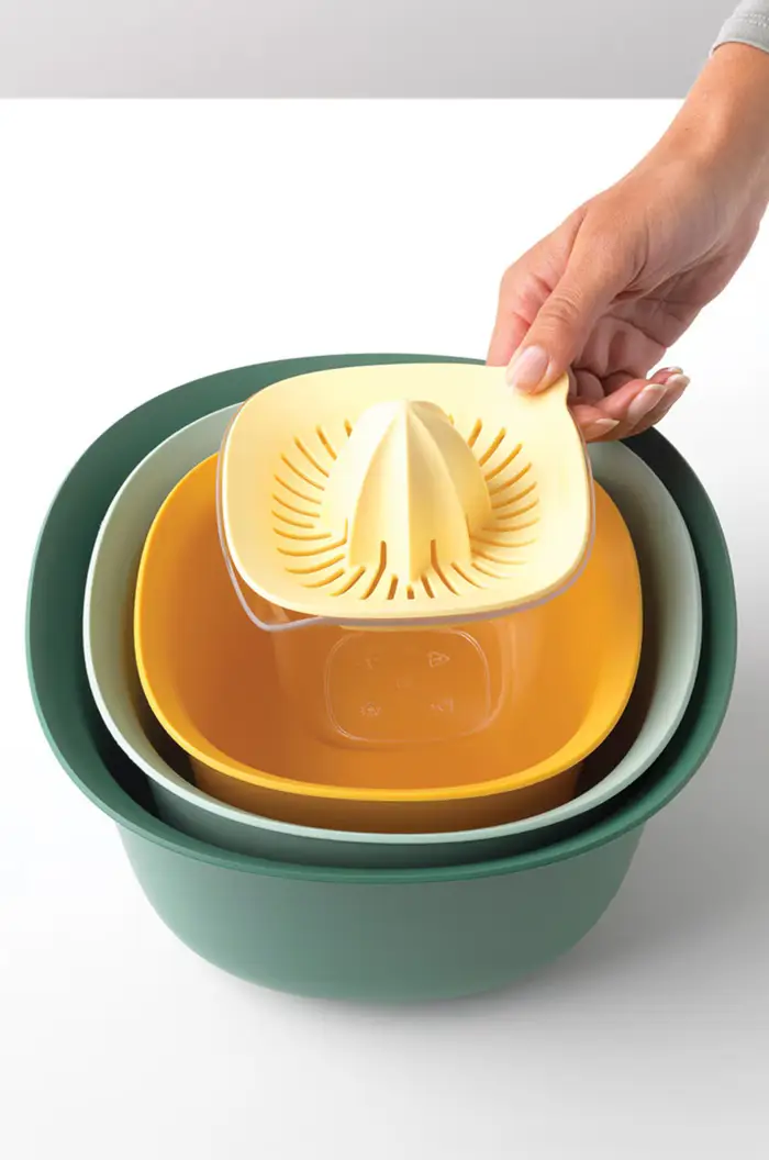 set ciotole con colino e spremiagrumi Multicolore miniatura 5