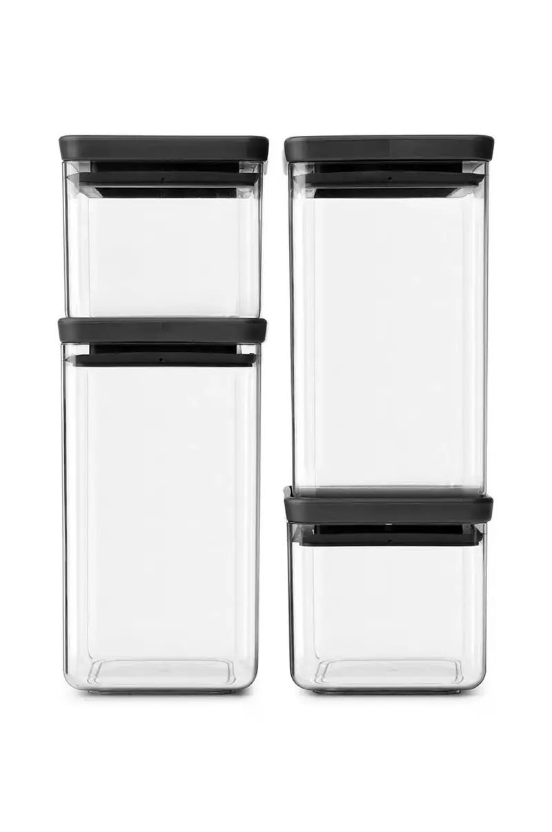 Brabantia set di contenitori Tasty+ pacco da 4 Transparente