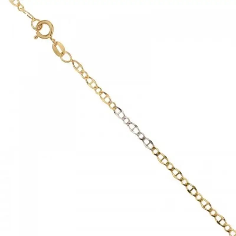 Gioielleria Lucchese Oro Bracciale Uomo in Oro Giallo e Bianco 803321735177