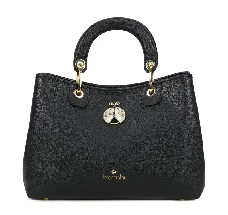 Braccialini Borsa grande Beth Jewels Nera