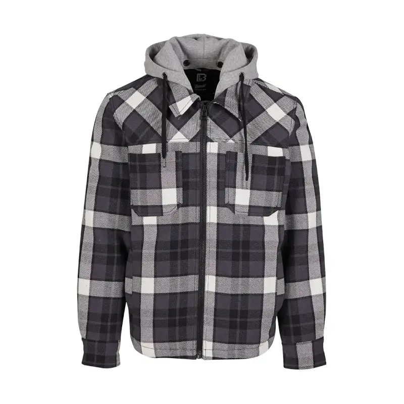 Brandit Felpa con zip e cappuccio Noir