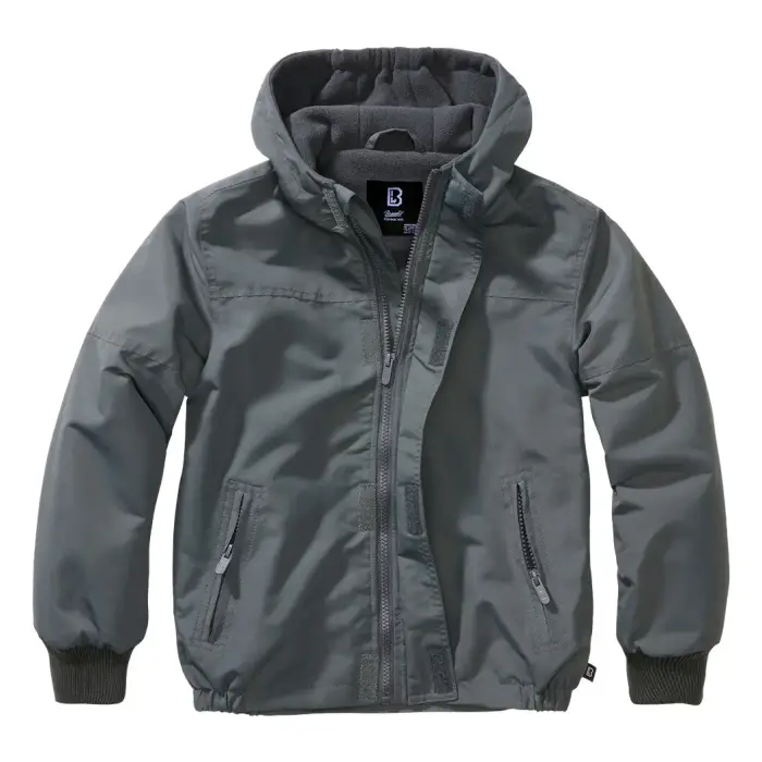 Brandit Giacca a vento con zip per bambini Gris